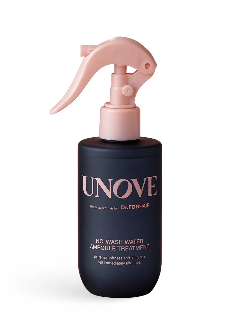 UNOVE No-Wash Water Ampoule Treatment 200ml | Deep Hydration & Repair for Damaged Hair | Lightweight Leave-In Formula | Frizz Control | Smooth, Silky Finish | Quick Hair Care Solution - Image 1